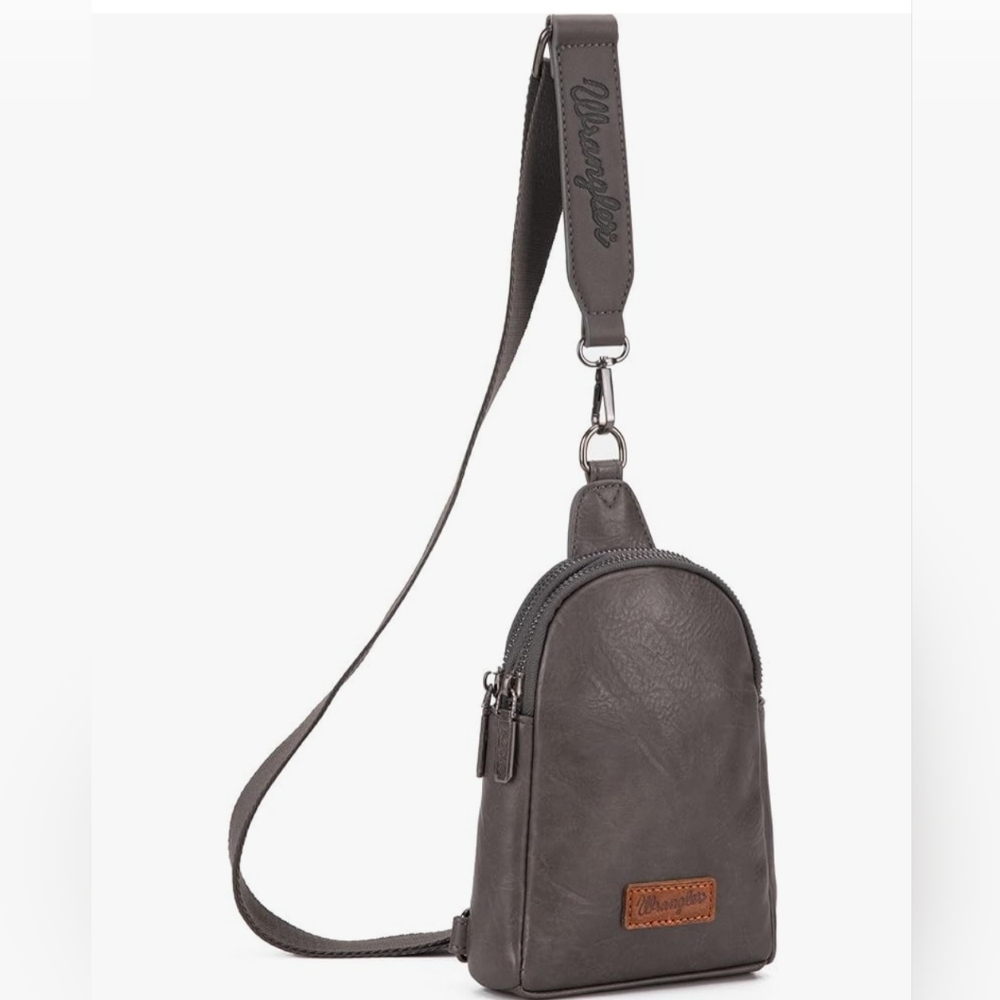 Wrangler crossbody sling bag and purses adjustable strap chest bag for travel.